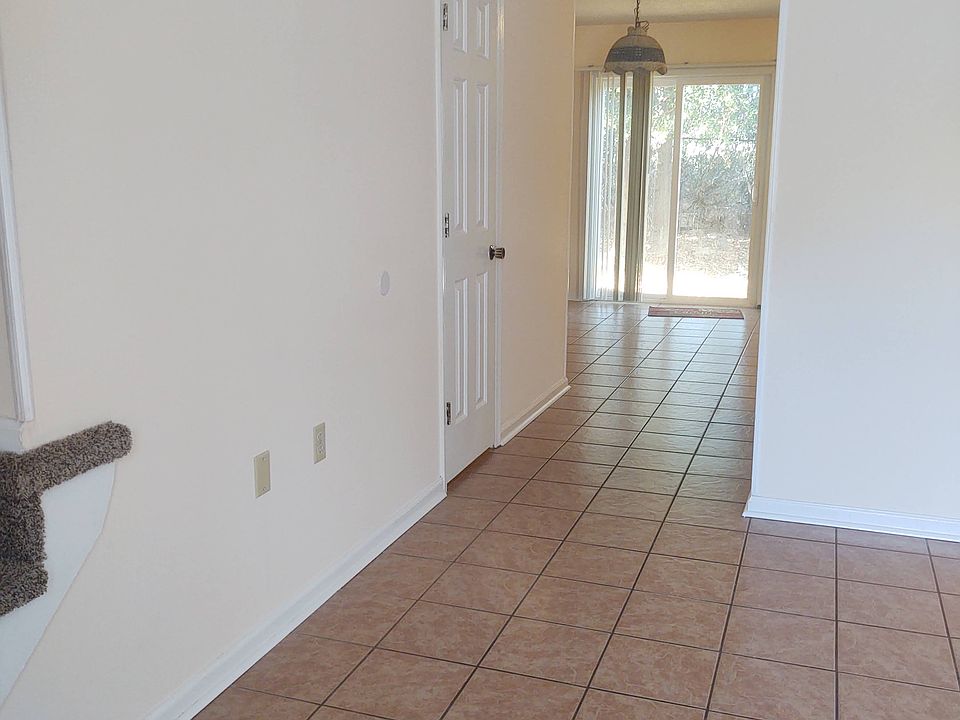 View to dining room, kitchen & patio.