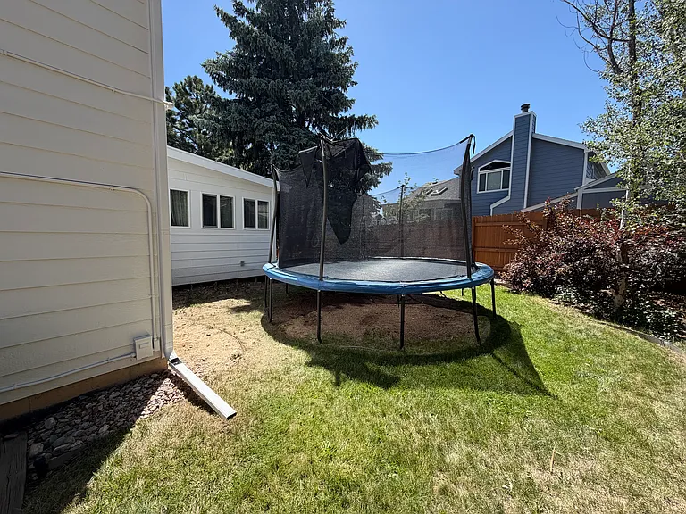 West side of backyard