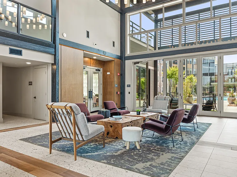 Welcoming Leasing Lobby
