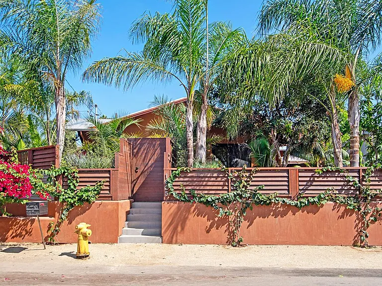 West side of home