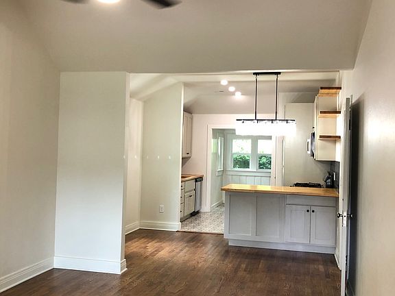 Living-room, dining and kitchen.