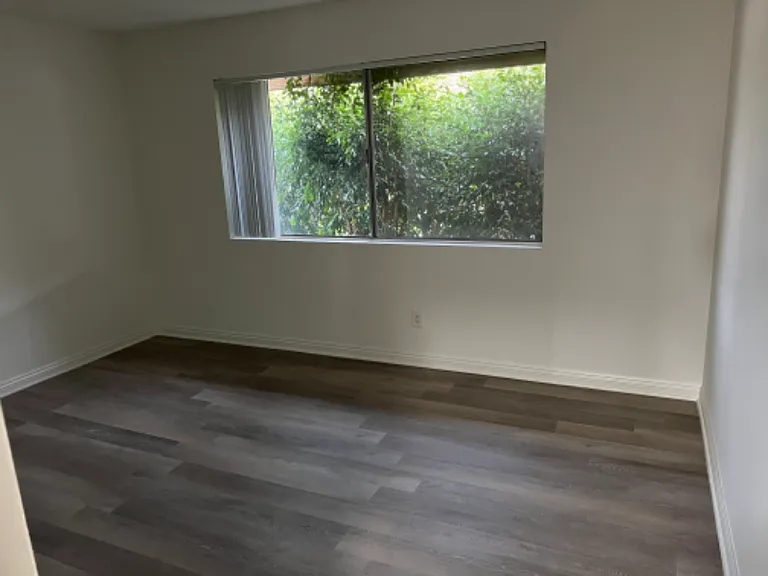 Master bedroom with large windows