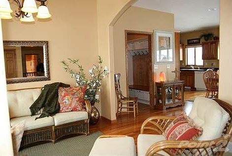 Den looking toward the kitchen