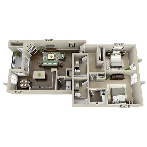 Floor plan B2A-R