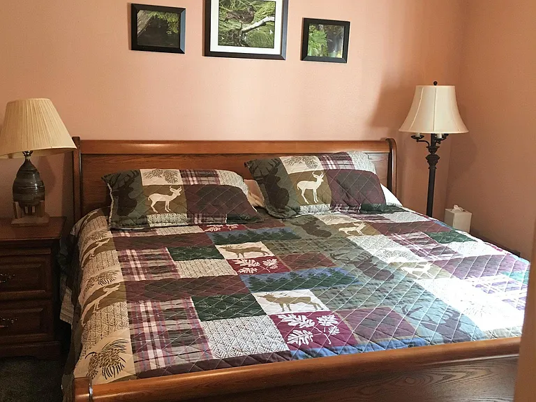 2nd floor bedroom with king bed