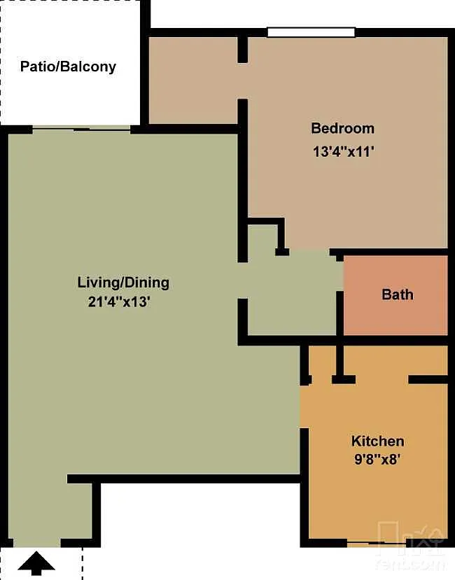 Floor plan One bedroom