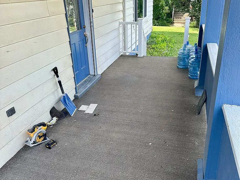 large front porch