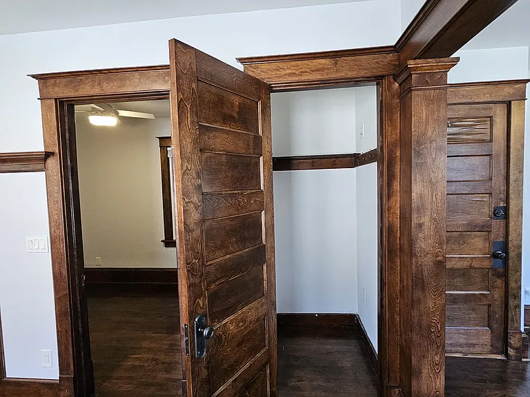 Dining room coat/storage closet.