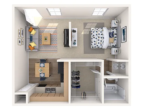 Floor plan Studio