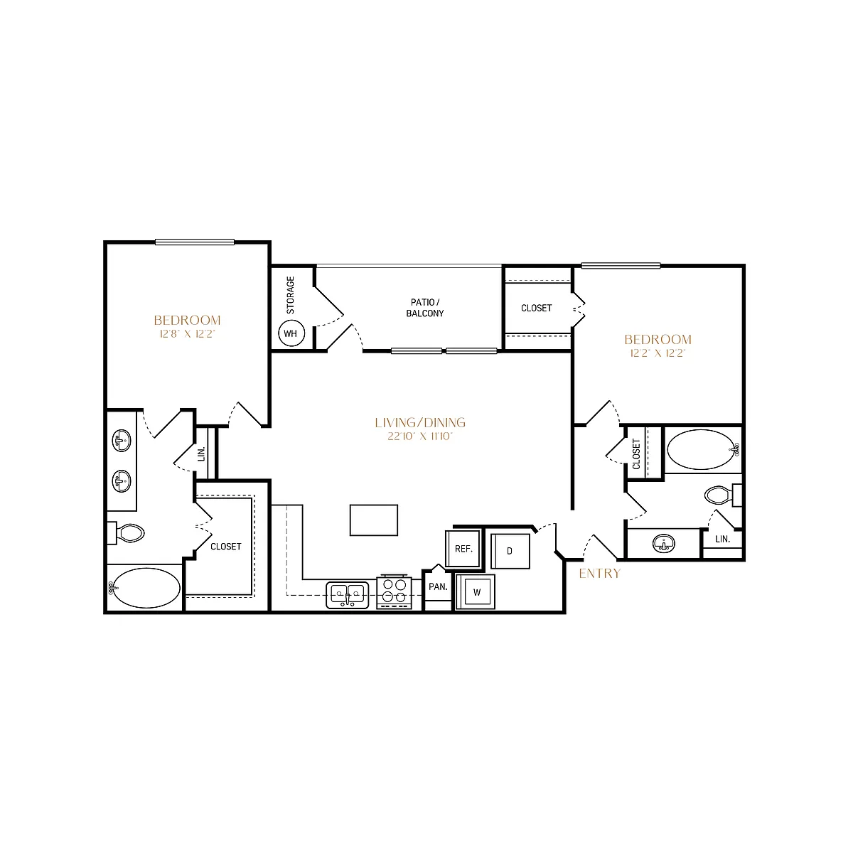 Floor plan B4 Lake Classic