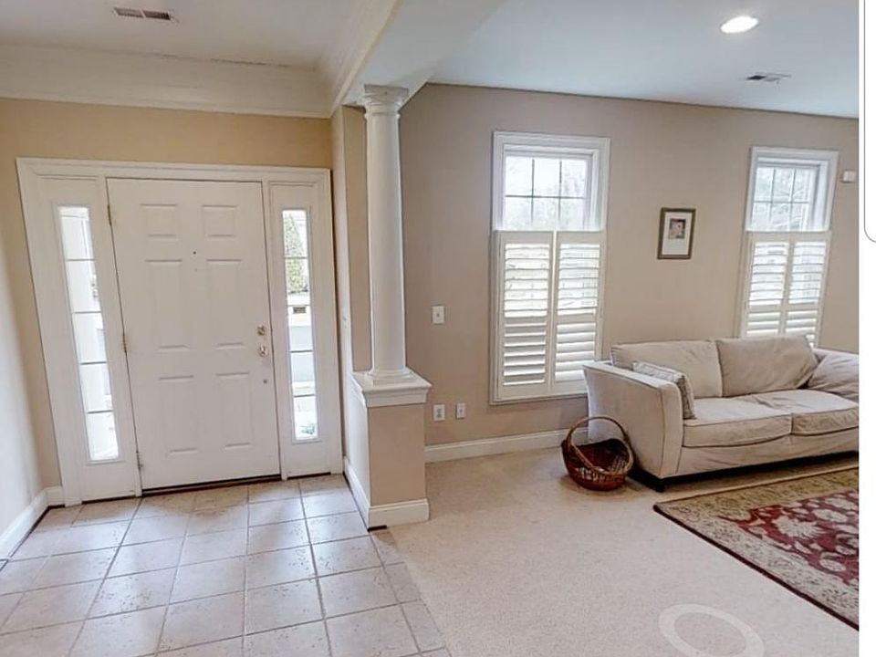 Basement and front entry way