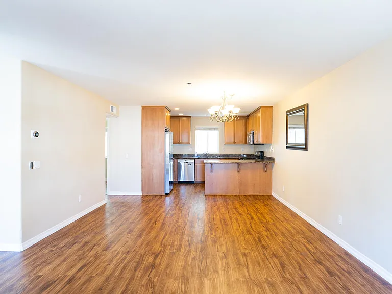 Dining room and kitchen