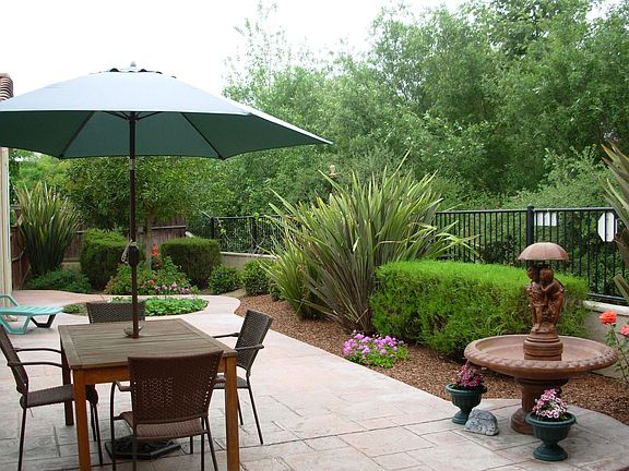 One of stamped patios