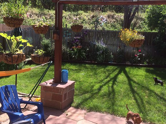 Back patio and yard 