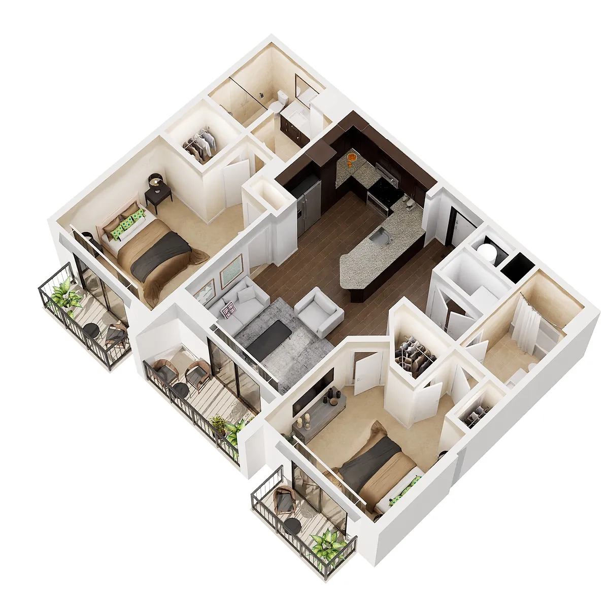 Floor plan 2B3
