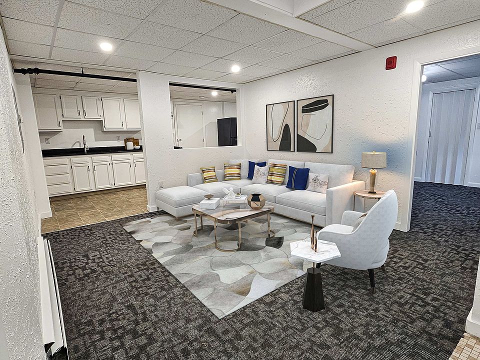 virtually staged living room