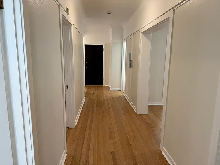 from the bathroom looking towards the front door