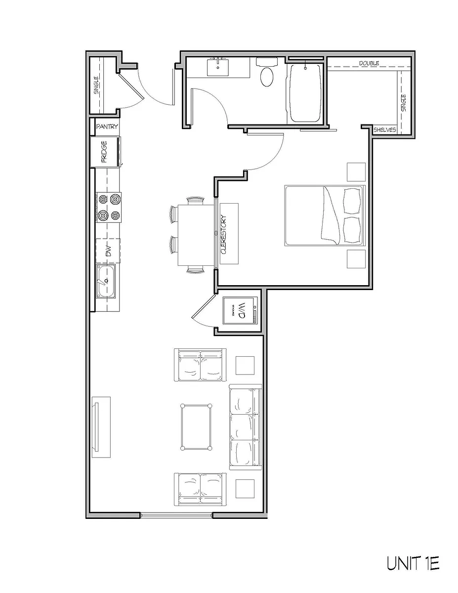 Floor plan 1E