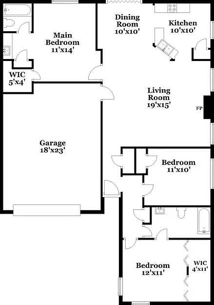 3 bed, 2.0 bath, 1324 sqft, $1,690 — Photo 2