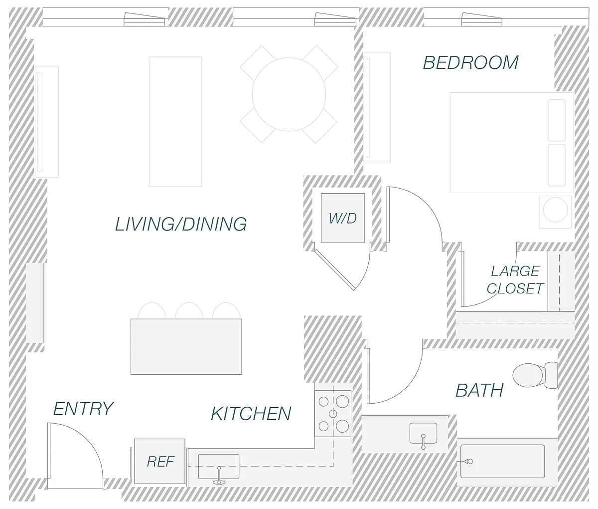 Floor plan 1-13B