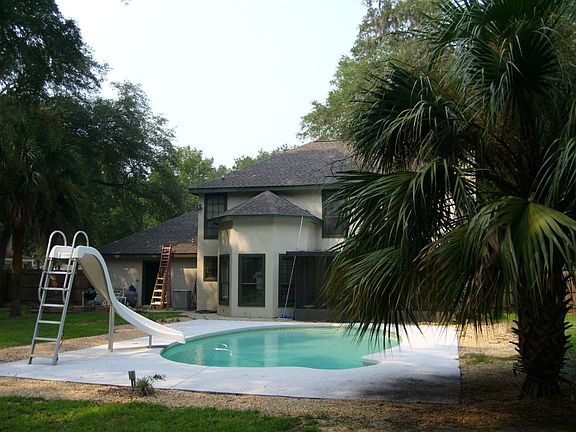 In Ground Pool With Slide