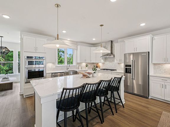Rear Kitchen with an Oversized Island