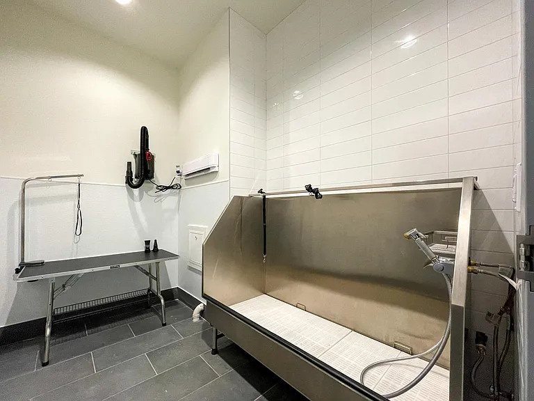 Posh Paw is fully stocked with grooming essentials, drying station, and finishing touches for a clean, happy pup.