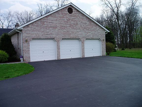 Three car attached garage