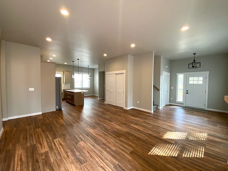 Family room has plenty of space to your larger furniture!