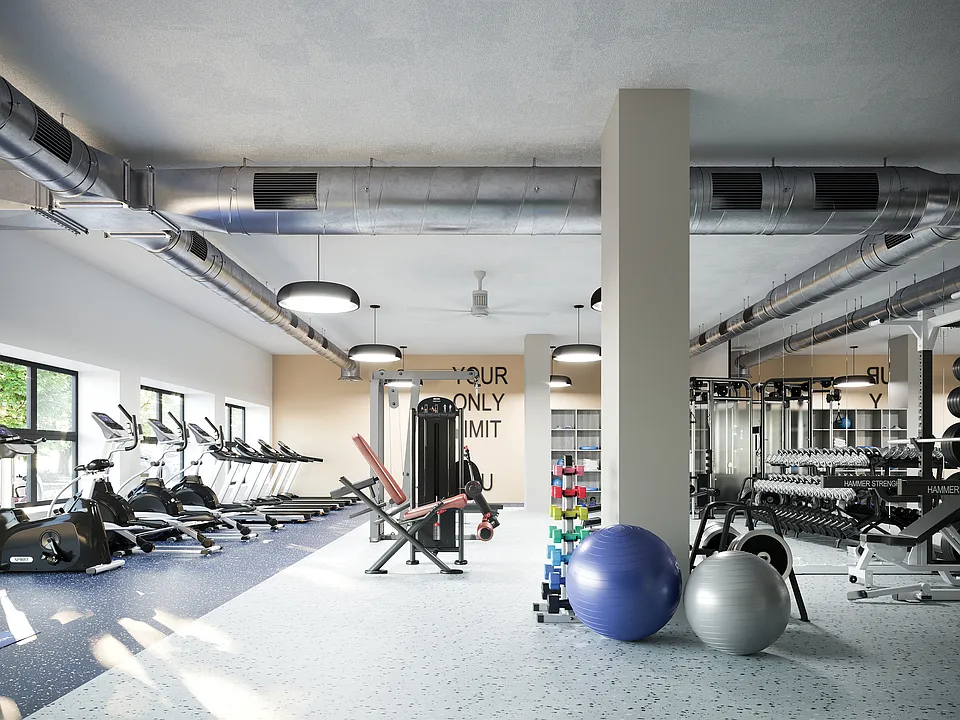 Spacious 24 Hour Fitness Center