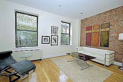 Exposed Brick and Decorative Fireplace