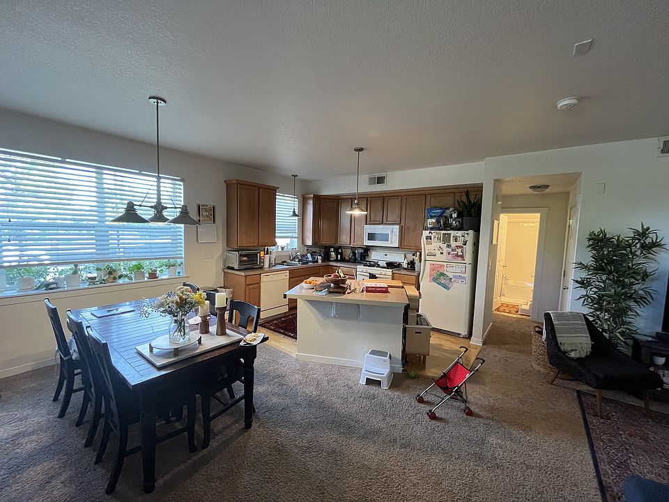 Dining area and kitchen