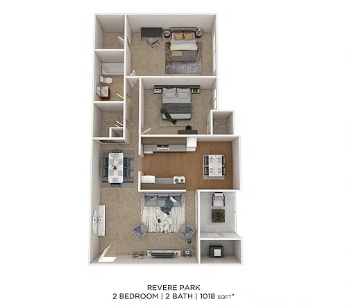 Floor plan Two Bedroom