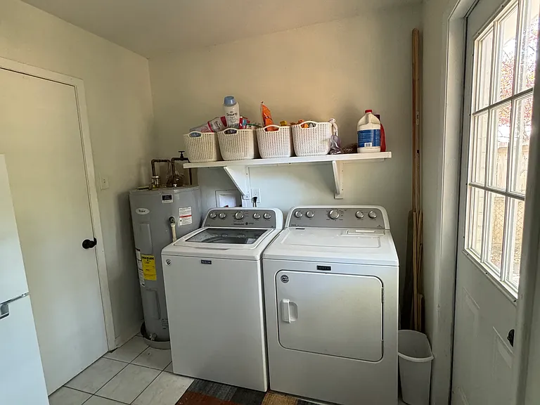 Washer and dryer included