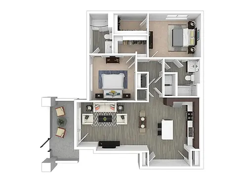 Floor plan 2X2-1117