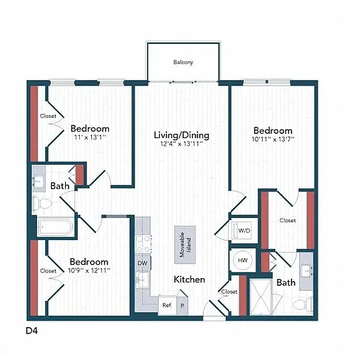 Floor plan D4