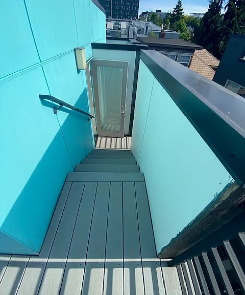 Stairs to deck