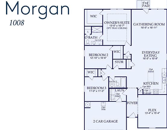Morgan Floor Plan, Quick Move-In Home, Lot 1008