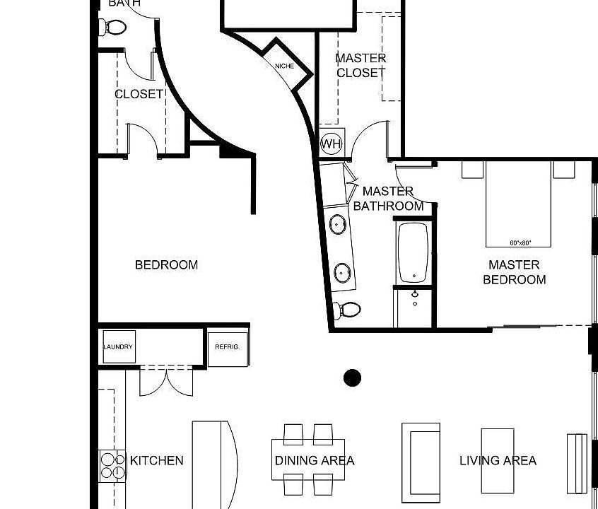 The furniture is not included. It is shown only for understanding the scale.