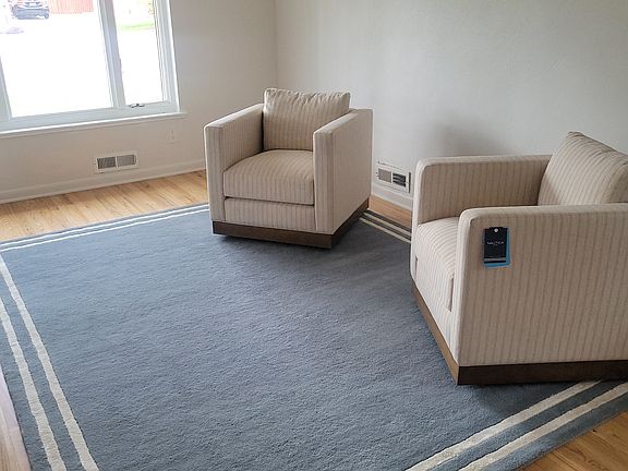 Living Room. Open and Airy. Large enough to accommodate various furniture types and arrangements