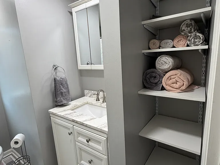 Bathroom storage area