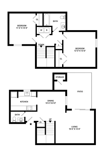 Floor plan Ivory Townhome