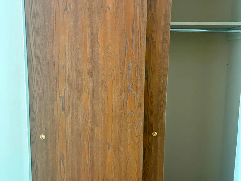 Downstairs hallway closet