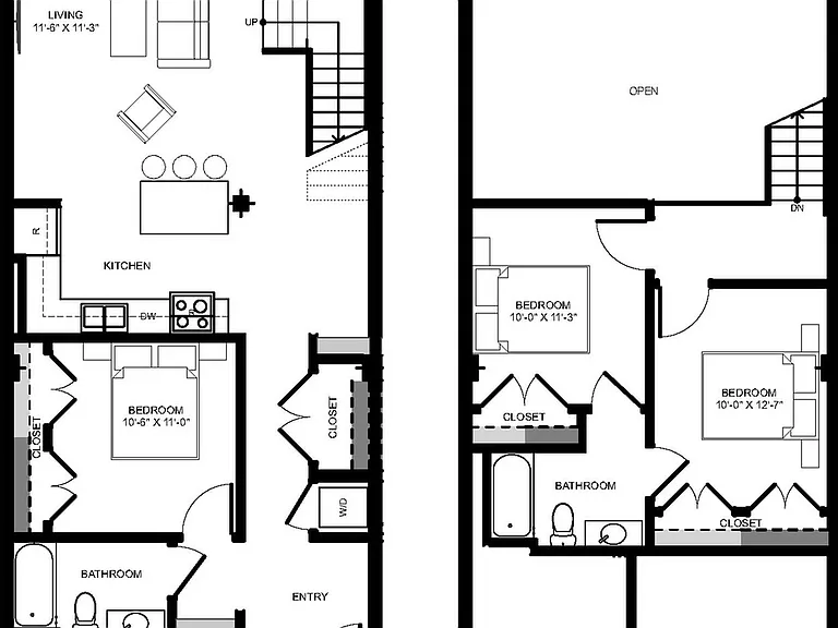 3 Bedroom Loft - Unit 1615
