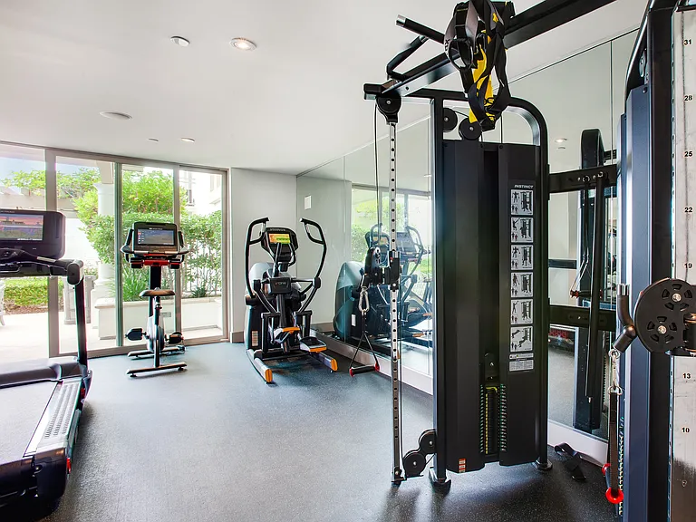 Bright and modern fitness center