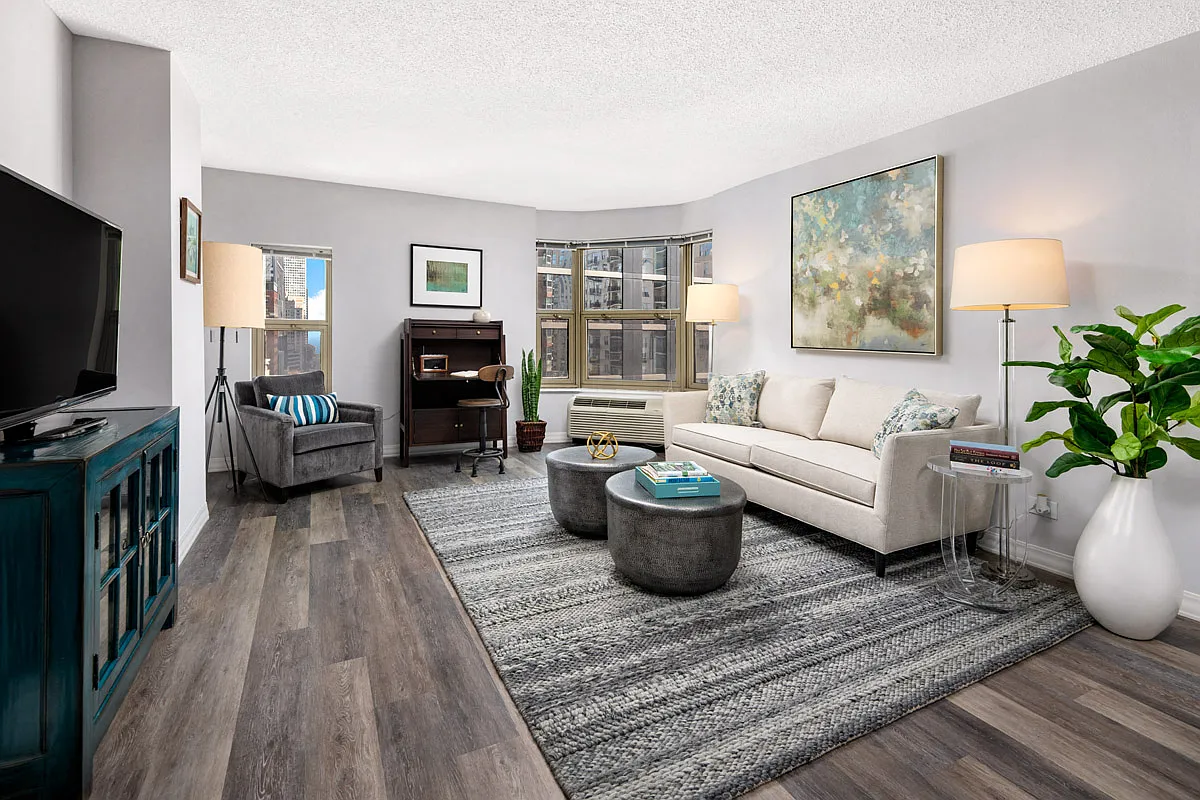Model Unit Living Room - Chestnut Place-Residential