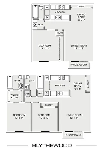 Floor plan 1- bedroom x 1- bathroom