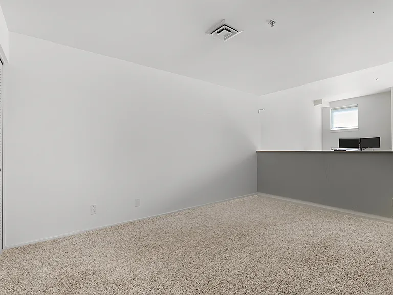 Open loft-style office/guest with closet storage.