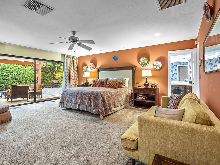 First master bedroom with king bed.