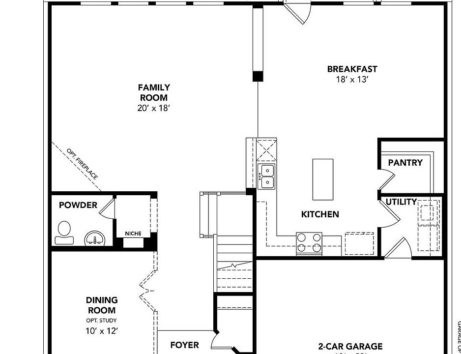 Mimosa First Floor Plan